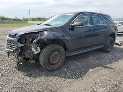 Salvage cars for sale from Copart Ottawa, ON: 2017 Chevrolet Equinox LS