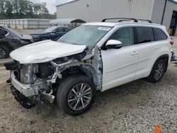 Vehiculos salvage en venta de Copart Spartanburg, SC: 2018 Toyota Highlander SE