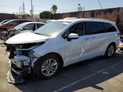 Toyota salvage cars for sale: 2022 Toyota Sienna Limited