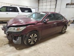 Salvage cars for sale from Copart Abilene, TX: 2013 Honda Accord LX