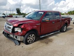 Vehiculos salvage en venta de Copart Miami, FL: 2013 Ford F150 Supercrew