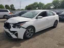 Salvage cars for sale from Copart Moraine, OH: 2019 KIA Forte FE