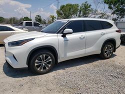 Toyota salvage cars for sale: 2021 Toyota Highlander Hybrid XLE