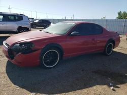 Chevrolet Montecarlo salvage cars for sale: 2007 Chevrolet Monte Carlo LS