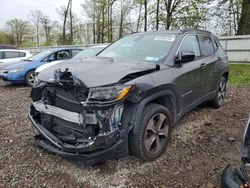 Salvage cars for sale from Copart Central Square, NY: 2018 Jeep Compass Latitude