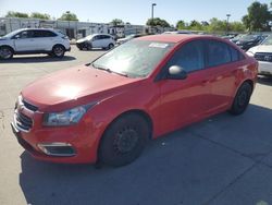 Salvage cars for sale from Copart Sacramento, CA: 2016 Chevrolet Cruze Limited LS