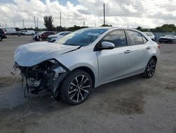 Salvage cars for sale from Copart Miami, FL: 2018 Toyota Corolla L