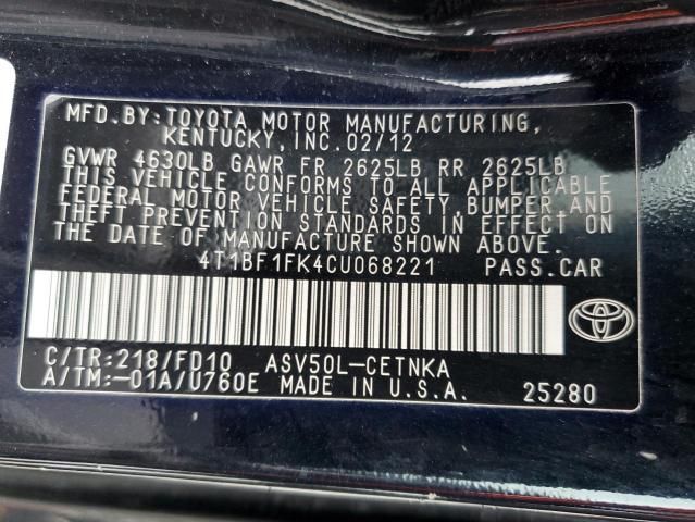 2012 Toyota Camry Base