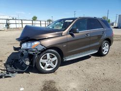 Mercedes-Benz salvage cars for sale: 2012 Mercedes-Benz ML 550 4matic