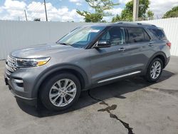 Vehiculos salvage en venta de Copart Miami, FL: 2021 Ford Explorer Limited