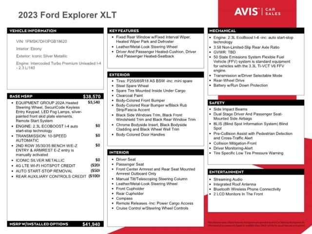 2023 Ford Explorer XLT