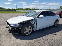 Salvage cars for sale from Copart Ottawa, ON: 2015 Audi A4 Premium Plus
