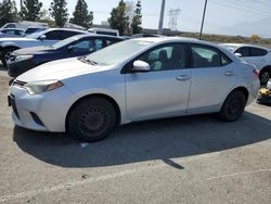 Vehiculos salvage en venta de Copart Rancho Cucamonga, CA: 2016 Toyota Corolla L