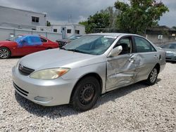 Toyota salvage cars for sale: 2002 Toyota Camry LE