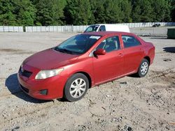 Salvage cars for sale from Copart Gainesville, GA: 2009 Toyota Corolla Base