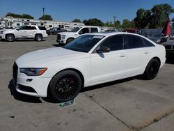 Salvage cars for sale from Copart Sacramento, CA: 2013 Audi A6 Premium Plus