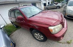 Toyota Highlander salvage cars for sale: 2006 Toyota Highlander Limited