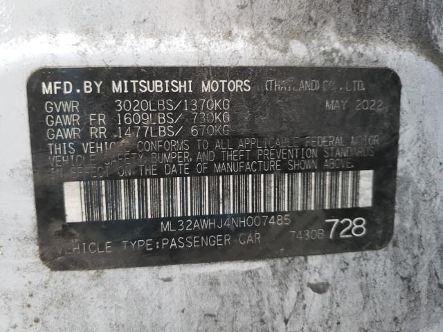 2022 Mitsubishi Mirage SE