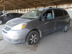 Salvage cars for sale from Copart Phoenix, AZ: 2005 Toyota Sienna CE