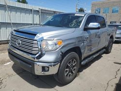 Toyota Tundra salvage cars for sale: 2017 Toyota Tundra Crewmax Limited