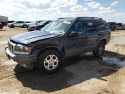 Salvage cars for sale from Copart Amarillo, TX: 2002 Jeep Grand Cherokee Sport