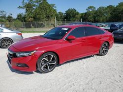 Vehiculos salvage en venta de Copart Fort Pierce, FL: 2020 Honda Accord Sport