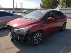 Salvage cars for sale from Copart Rancho Cucamonga, CA: 2021 Nissan Versa SV