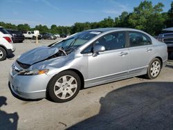 Honda salvage cars for sale: 2008 Honda Civic LX