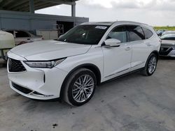 Salvage cars for sale from Copart West Palm Beach, FL: 2022 Acura MDX Advance