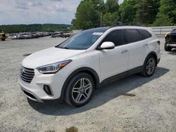 Salvage cars for sale from Copart Concord, NC: 2018 Hyundai Santa FE SE Ultimate