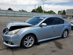 Salvage cars for sale from Copart Littleton, CO: 2013 Subaru Legacy 2.5I Limited