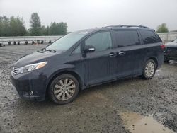 Salvage cars for sale from Copart Arlington, WA: 2015 Toyota Sienna XLE
