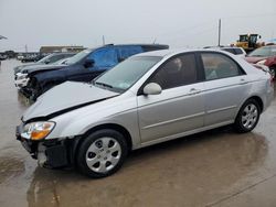 Salvage cars for sale from Copart Grand Prairie, TX: 2008 KIA Spectra EX