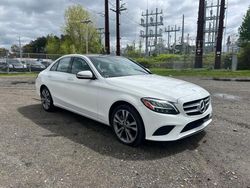 Salvage cars for sale from Copart Candia, NH: 2019 Mercedes-Benz C 300 4matic