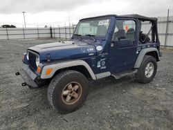 Jeep salvage cars for sale: 2000 Jeep Wrangler / TJ Sport