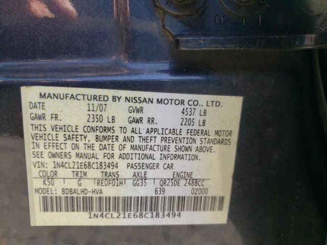 2008 Nissan Altima Hybrid