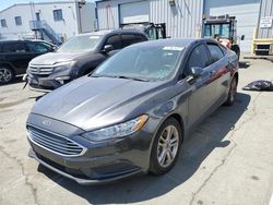 Salvage cars for sale from Copart Vallejo, CA: 2018 Ford Fusion SE