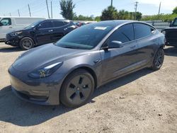 Salvage cars for sale from Copart Miami, FL: 2023 Tesla Model 3