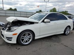 Mercedes-Benz salvage cars for sale: 2012 Mercedes-Benz C 300 4matic