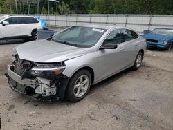 Salvage cars for sale from Copart Gaston, SC: 2017 Chevrolet Malibu LS