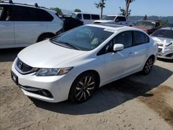 Salvage cars for sale from Copart San Martin, CA: 2015 Honda Civic EXL
