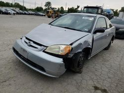 Honda Civic lx salvage cars for sale: 2002 Honda Civic LX