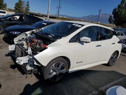 Salvage cars for sale from Copart Rancho Cucamonga, CA: 2018 Nissan Leaf S