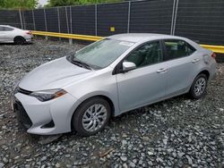 Toyota Corolla Vehiculos salvage en venta: 2018 Toyota Corolla L