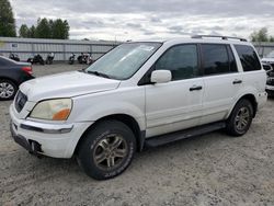 Salvage cars for sale from Copart Arlington, WA: 2003 Honda Pilot EXL