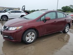 Honda salvage cars for sale: 2013 Honda Civic LX