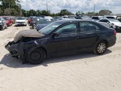 Salvage cars for sale from Copart Riverview, FL: 2014 Volkswagen Jetta Base