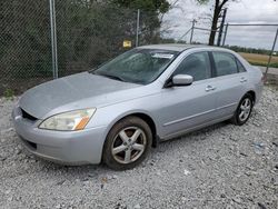 Salvage cars for sale from Copart Cicero, IN: 2003 Honda Accord EX