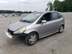 Salvage cars for sale from Copart Dunn, NC: 2007 Honda FIT S