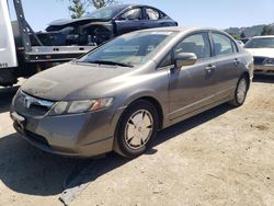 Honda Civic salvage cars for sale: 2007 Honda Civic Hybrid